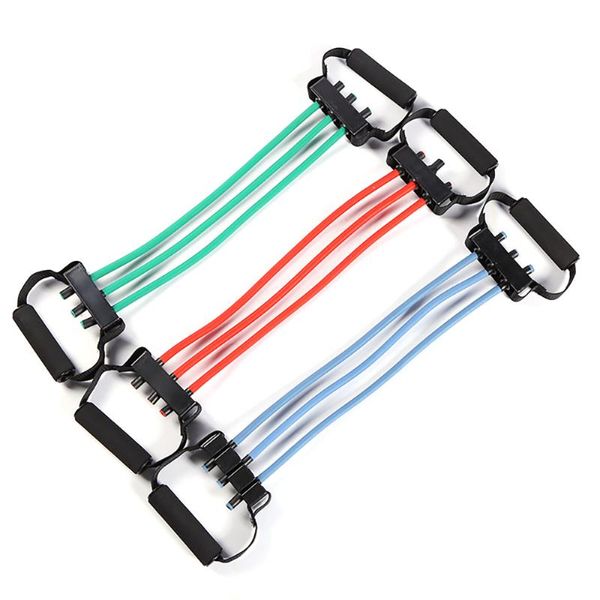 

resistance bands indoor sport chest expander puller exercise fitness crossfit training rope yoga 3 random color