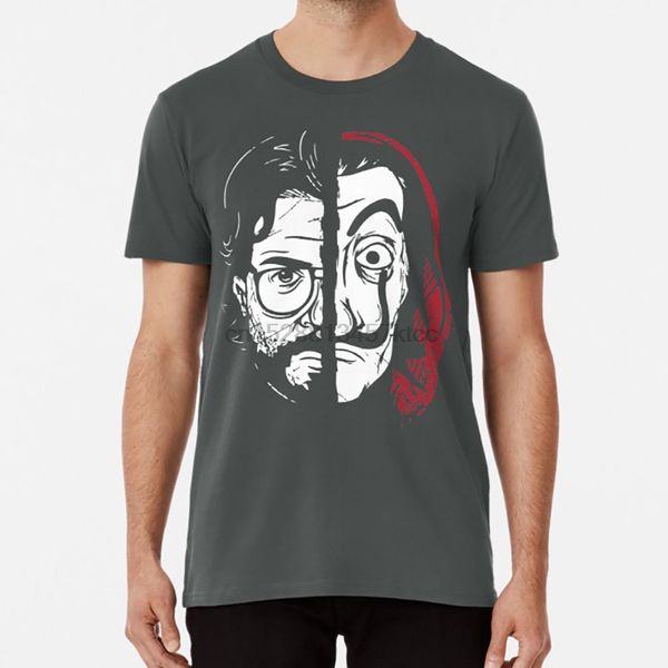 

la casa de papel profesor t shirt casa papel profesor dali salvador mask bank money guns tvshow
