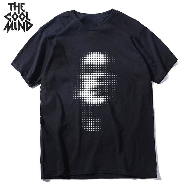 

coolmind 100% cotton short sleeve cool print men t shirt casual summer men tshirt o-neck t-shirt male men tee shirts