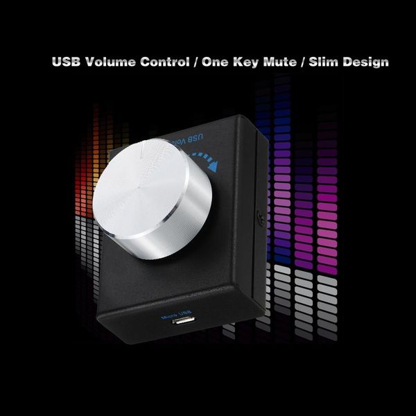 

computer & office usb volume control computer speaker audio volume controller adjuster with one key mute function