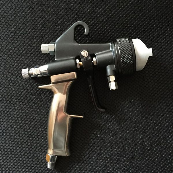 

sat1205 auto paint spray gun for painting walls air pressure feed sprayer double nozzle manual power coating gun