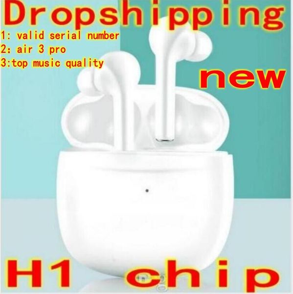 

ap2/ ap3 pro wireless charging bluetooth earphone 3.0 headphones sensor earbuds gps rename with valid serial number pk i12 i7s ing