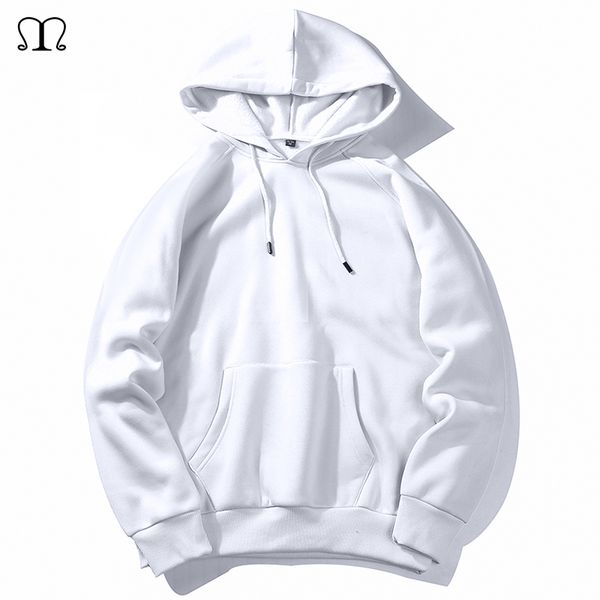 

warm fleece hoodies men sweatshirts 2020 new spring autumn solid white color hip hop streetwear hoody man's clothing eu szie xxl, Black