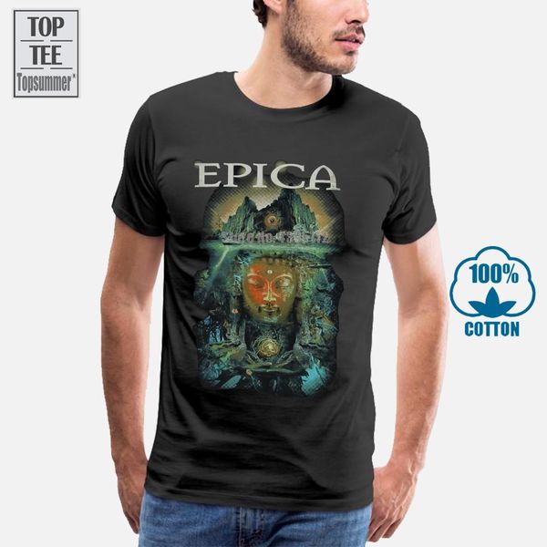 

epica mens t shirt giant hindu island satue image under name