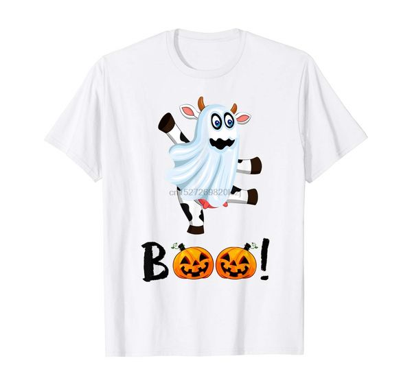 

хэллоуин корова boo тыквы забавный костюм t-shirt