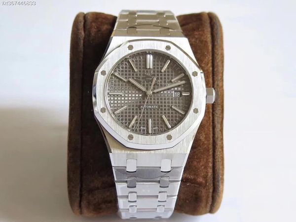 

jf produces luxury mens watches 15400 cal.3120 movement automatic mens watch 41mm montre de luxe orologio di lusso v2, Slivery;brown