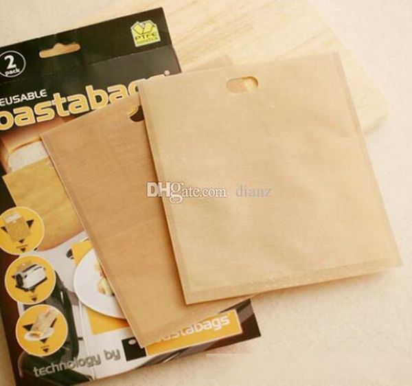 

new non stick reusable heat-resistant toaster bags sandwich fries heating bags kitchen accessories cooking tools gadget