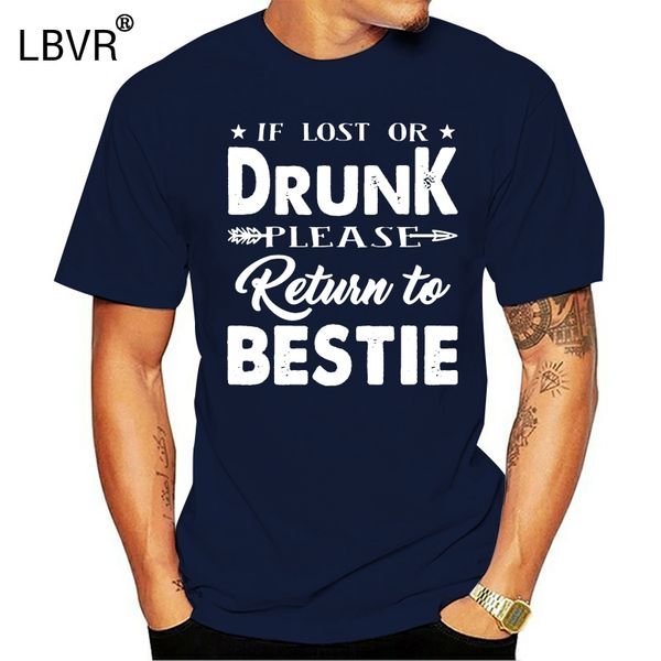 

men's if lost or drunk please return to e i'm the e t-shirt size m-3xl personality custom tee shirt