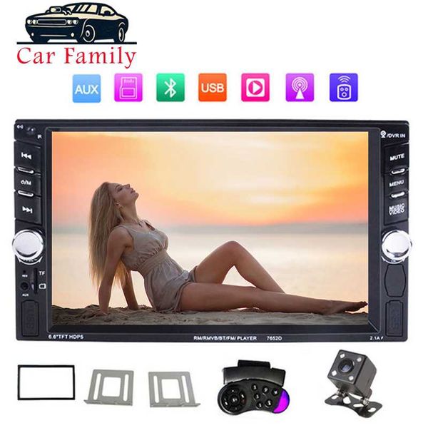 

car family car radio 2 din 7" inch hd multimidia mp5 player touch screen autoradio digital display bluetooth usb rearview camera