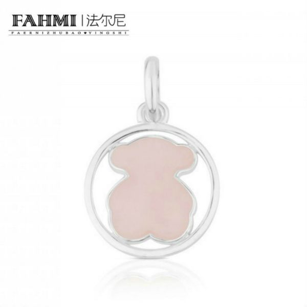 

фаая 100% 925 sterling silver quartz розового медведь подвеска 712164660 изысканных очаровательного женская ключица цепь подарки пром партия, Black