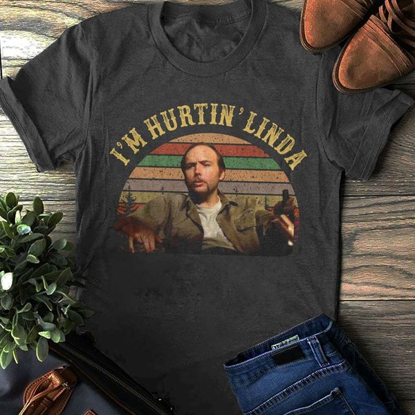 

2020 letter print i'm hurtin linda t-shirt, doyle hargraves shirt, sling blade movie shirt, classi