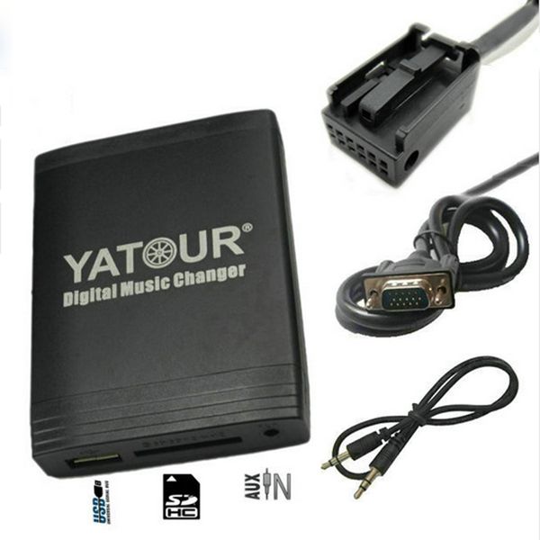 

yatour for 307 407 807 c4 c5 usb mp3 bluetooth radio adapter digital music changer yt-m06 aux for c2 c3 c4 c5 c8 car