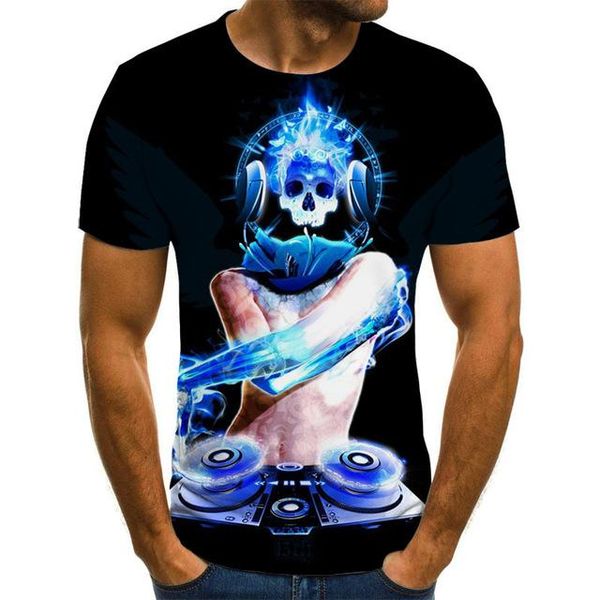 

fun music fun 3d print shirts horror harajuku funny men clothing