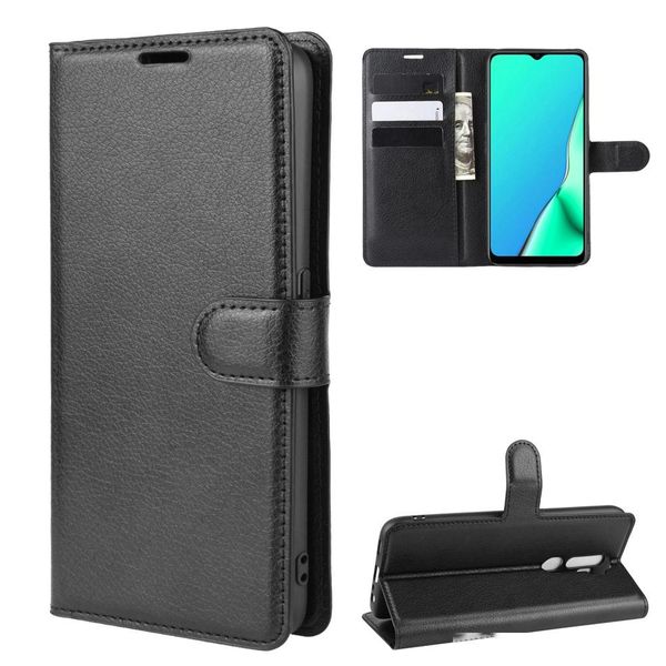 

litchi lychee wallet leather phone stand cases case for oppo a9 a5 2020 realme 5 pro c2 x reno z 2 a1k