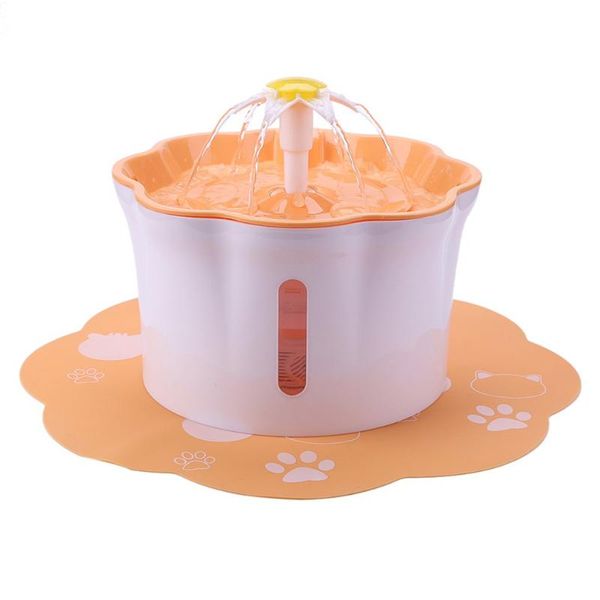 

2.6l pet automatic cat fountain pet drinking water dispenser electric led dog drinking fountain cat feeder filter usb powered
