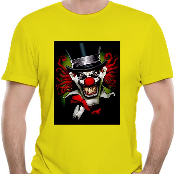 

velocitee mens crazy clown t shirt scary horror joker jester evil biker new fashion mens t-shirt t shirts 8816d