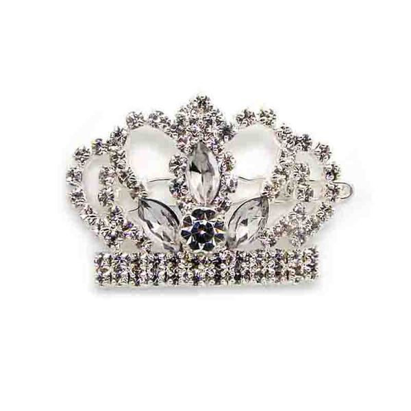 

new rhinestone tiara crown charm fashion hair clip barrette ornament jewelry accessories 6pcs x, Golden;silver