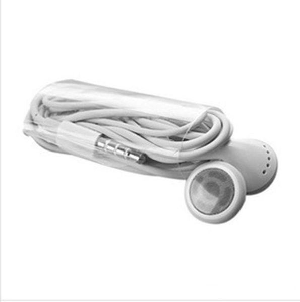 

100pcs/lot 3.5mm white stereo earphone headset headphone for phone 5 5s 5c 6 phone 4 4s phone 3g