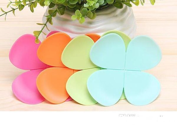 

fashion 3d mixed colors flower petal shape cup coaster tea coffee cup mat table decor durable pretty drink accssary