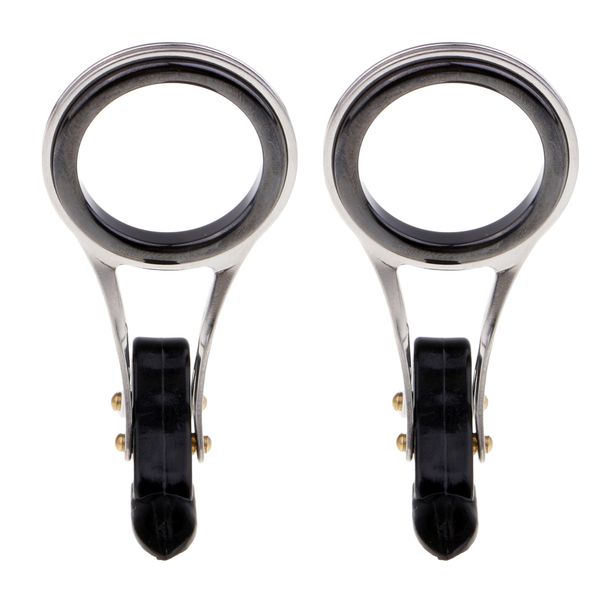 

2pcs fishing rod guide eyes ceramic foldable diy tip repair kit 3.3cm