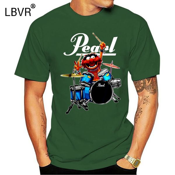 

мужчины смешной футболка мода тенниски pearl drums женщина футболка