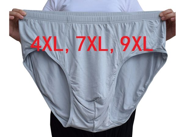 

4xl,7xl,9xl solid bamboo fiber shorts men underwear briefs men's briefs modal breathable underwear 5pcs/lot, Black;white