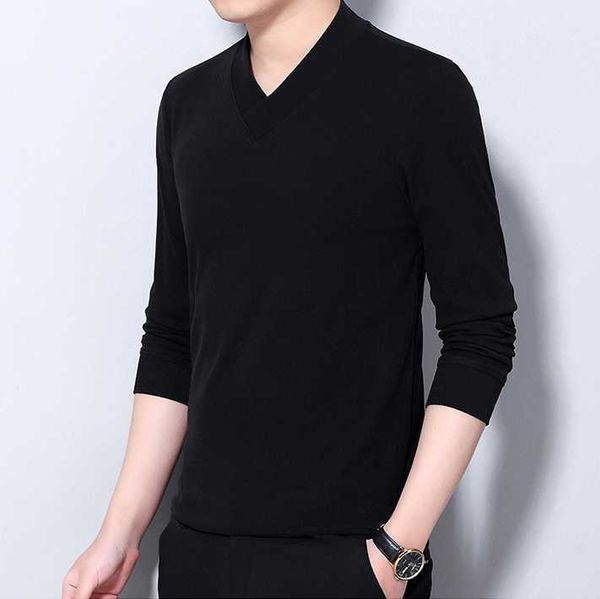 

px2327 fleece bottoming shirt men's long-sleeved t-shirt, White;black