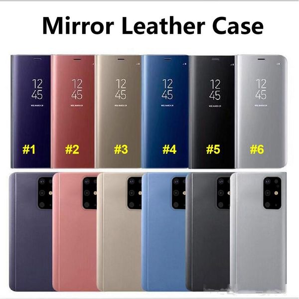

clear view smart mirror phone case for samsung galaxy s20 ultra s10 e s9 s8 s7 note 10 pro note 8 flip cover