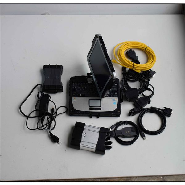 

2020 diagnostic tool for b-mw icom next with mb star c6 doip vci scanner 2in1 hdd software in cf19 used lapready work