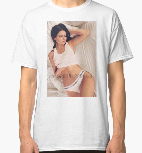 

new kendall jenner rest men white logo men women t-shirts s-5xl