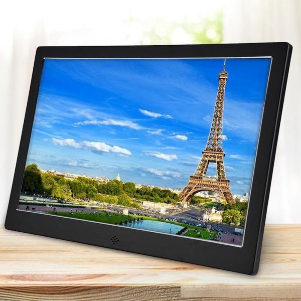 

12 inch led backlight hd 1080p screen digital p frame electronic album clock mp3/4 movie player picture music video gift