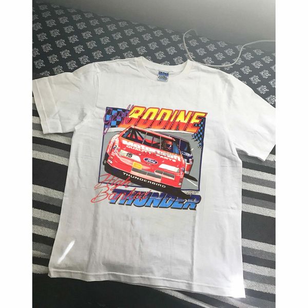 

rare brand new 1993 geoff bodine bud moore racing motorcraft t-shirt sz s - 3xl(1