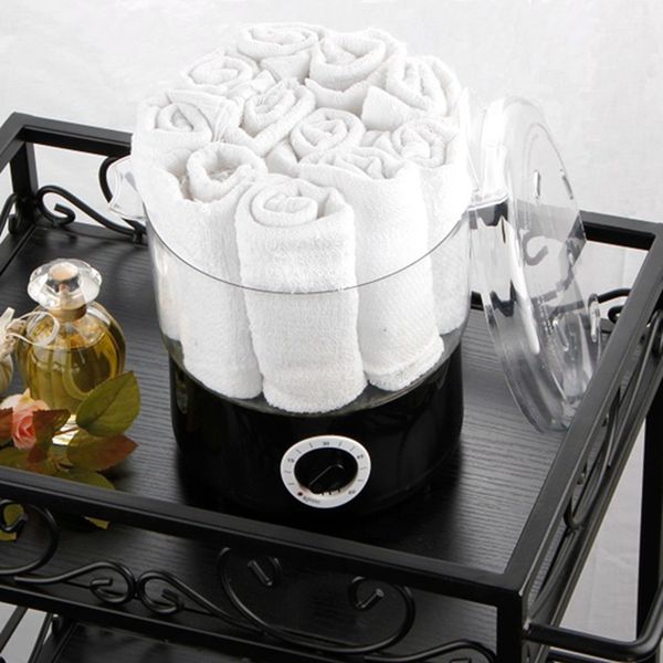

nail art decorations steam towel heating pot steaming treatment package beauty salon with small us plug, Silver;gold