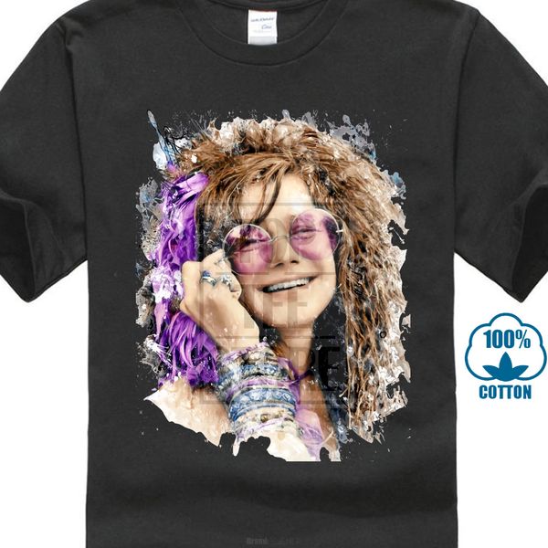 

janis joplin color summer casual man t shirt хорошего качество o-образный вырез подростковая футболка