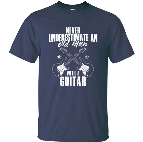 

never underestimate an old man guitar tee shirt men and women clothes funny male t shirts letter short sleeve hiphop hipster