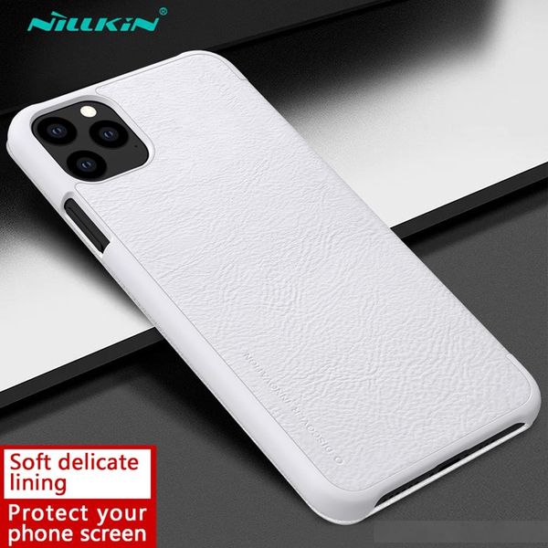 

leather case nillkin qin series flip for iphone 11 pro max luxury wallet cover with card pocket