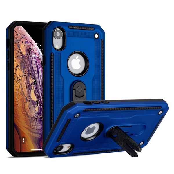 

luxury shockproof kickstand slim cover for iphone xr hybrid car air vent case skin cover with stand holder