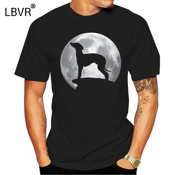 

italian greyhound and moon t-shirt tee shirt hipster harajuku brand clothing t shirt cotton shirts wholesale tee