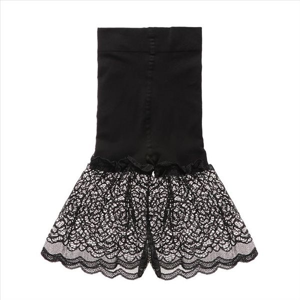 

2020 summer fashion womens safety soft pants leggings ultra stretch short lace high waist underwear under skirt safety pants, Black