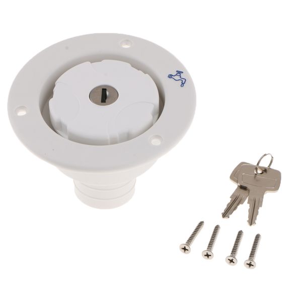 

locking fuel tank cover gas lid filler cap with lock for boat rv truck