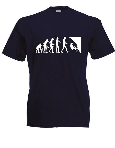 

men t shirt 100% cotton print shirts herren t-shirt evolution klettern bis (bergsteiger / berg) tee shirt