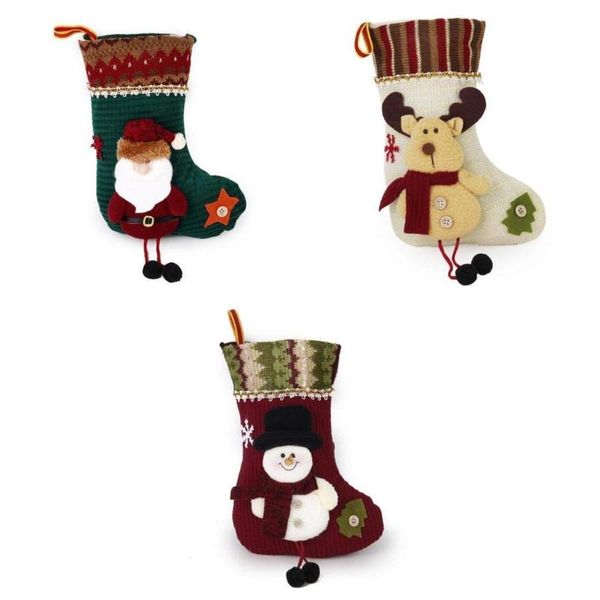 

christmas stockings christmas tree decorations stockings ornaments old man snowman gift bag 3pcs
