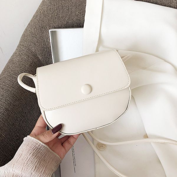 

simple single shoulder bag female bag 2020 new fashion net red messenger ins wild saddle purses and handbags