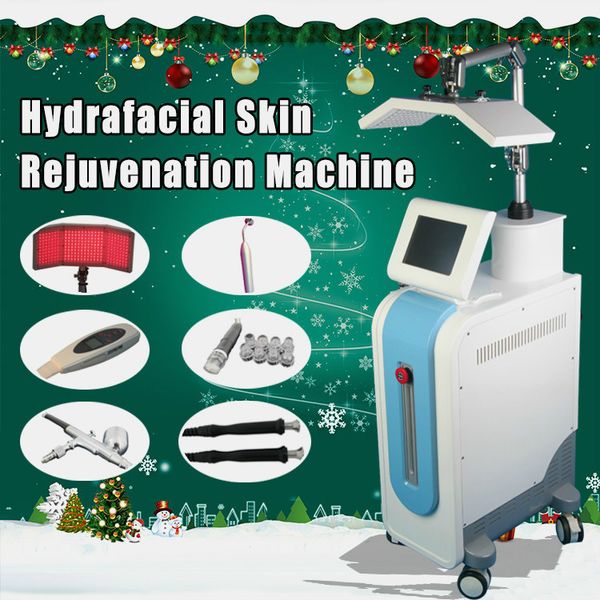 

8 in 1 multifunction dermabrasion device for head spot removal microdermabrasion facial device pdt led pn light