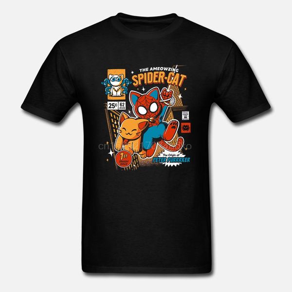 

men tshirt spider cat spider t shirt printed t-shirt tees top