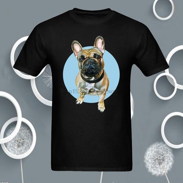 

fashion crazy french bulldog shirt t-shirt men short sleeve black custom(1