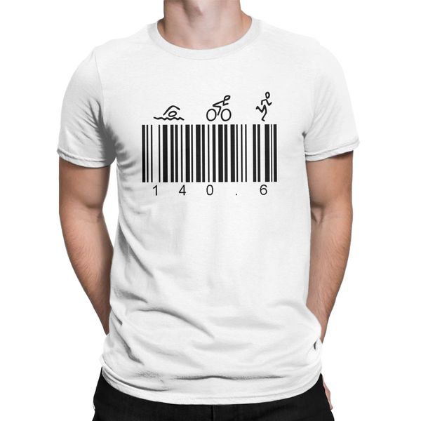 

мужчинам bar code 140,6 футболка триатлон 100% хлопок одежда креативный с коротким рукавом экипаж шеи тройники printed t-shirt