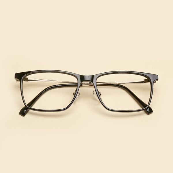 

fashion square retro glasses frame for women men optical vintage eyeglasses frames myopia prescription glasses eyewear spectacle, Black