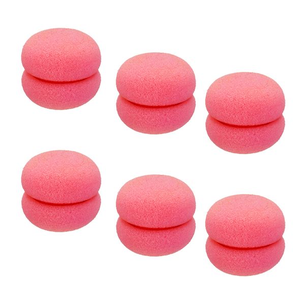 

pack of 6pcs high-elastic sponge hair curler ball rollers hair curling bun