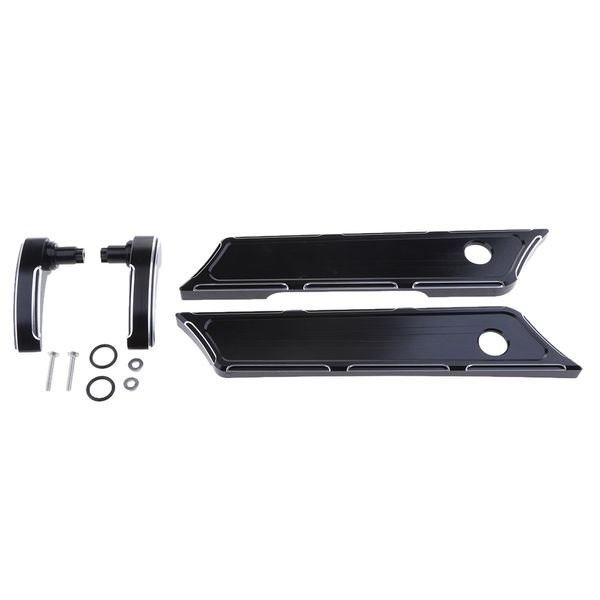 

saddlebag latch cover & cnc lid lifter for harley electra glide 2014-2018